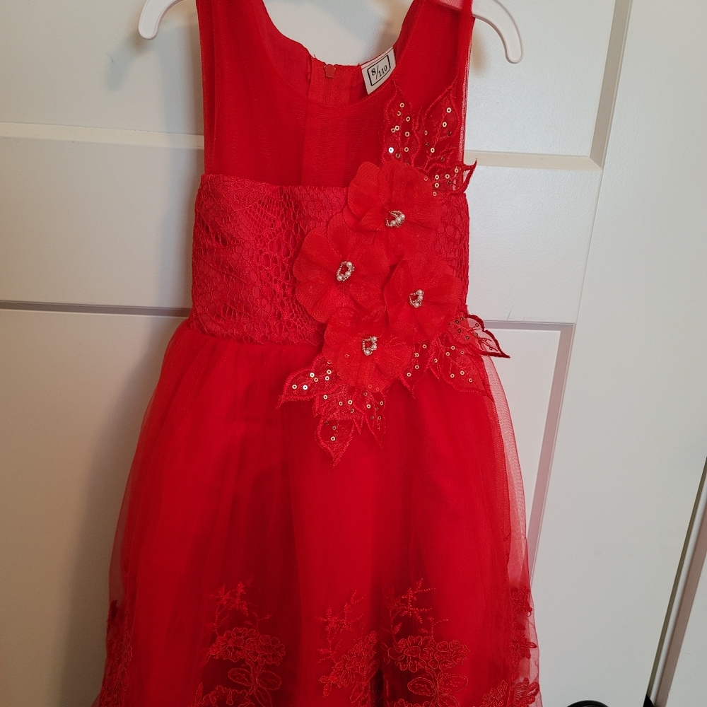 Girls Red Formal Dress